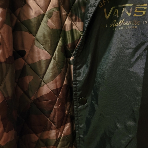 Vans off the wall windbreaker lined button Jacket - Picture 5 of 7